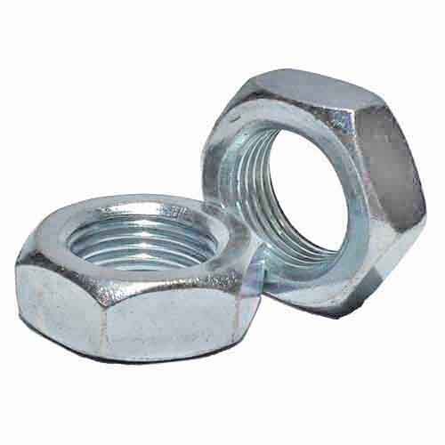 HJNF12 1/2"-20 Hex Jam Nut, Low Carbon, Fine, Zinc